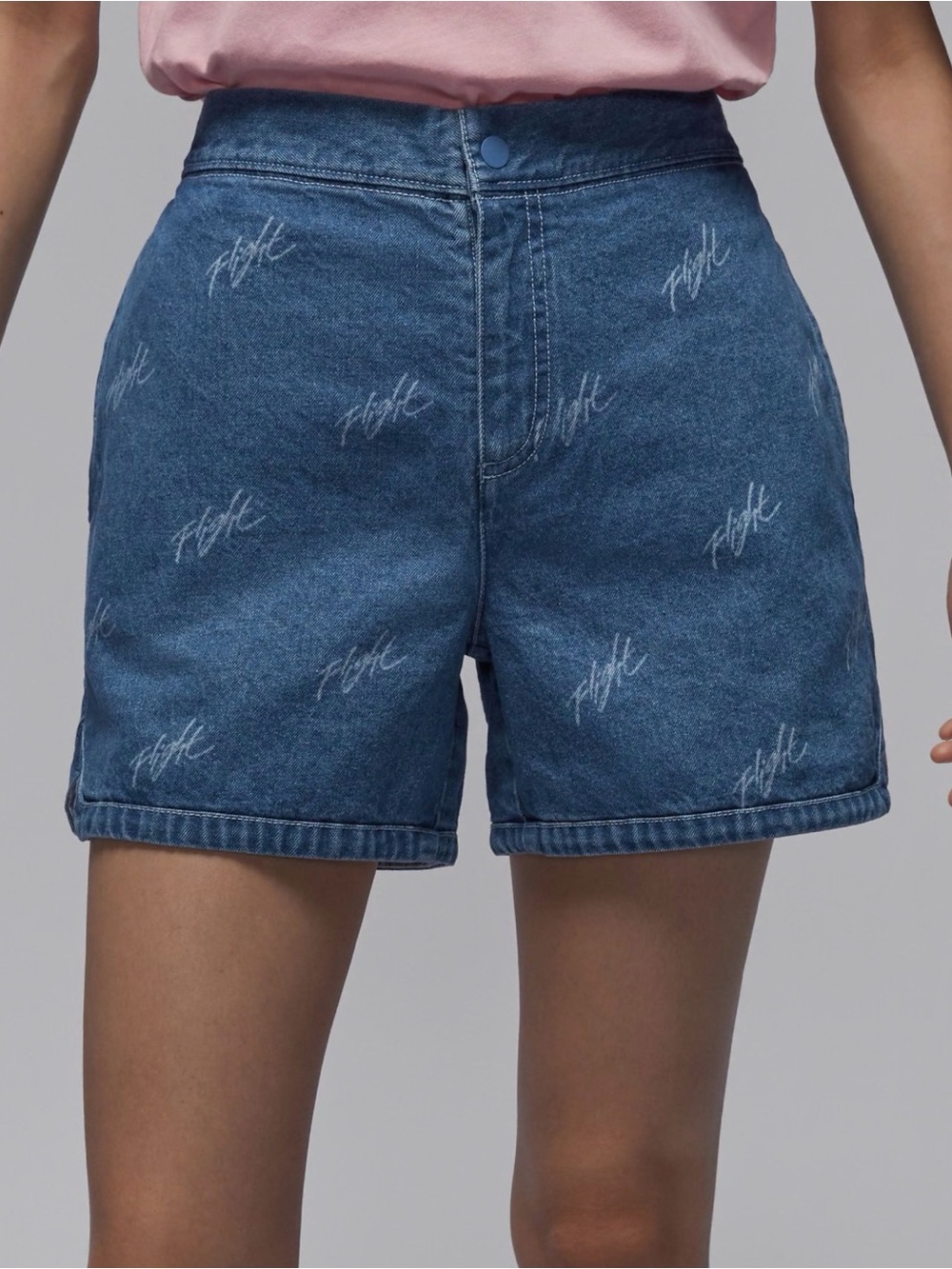 Jordan Denim High-Waist Blue Women's Shorts